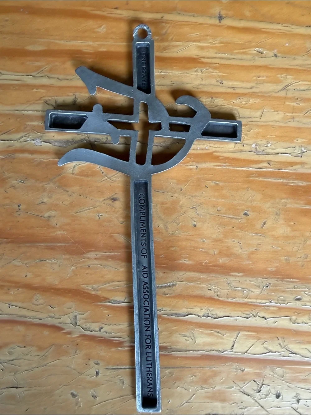 Fine Pewter Lutheran Cross Wall Decor